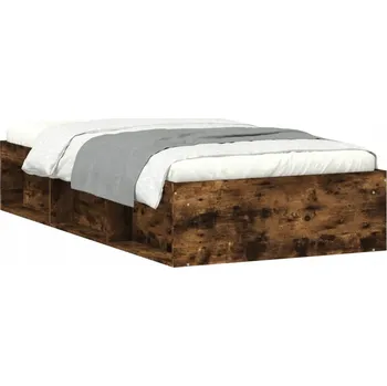 Postel Rám postele dřevěný, 100 x 200 cm, dub