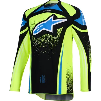 Moto dres Motokrosový dres Alpinestars Techstar Nomur tmavě modro-fluo žluto-modrý XL