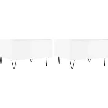 Konferenční stolek Bílý konferenční stolek 50x46x35 cm