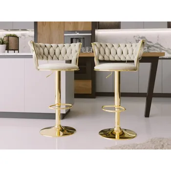 Taburet Sada 2 ks barových židel Archie BS-1141, Barva: 98-béžová MIRJAN 5903211338175