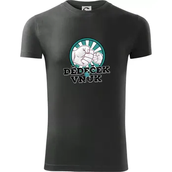 Pánské oblečení Dědeček a vnuk - Viper FIT - Pánské zůžené tričko - S ( Tmavá břidlice (šedá se zeleným nádechem) )