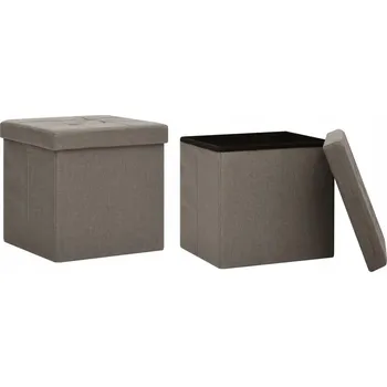 Taburet Taburet v odstínech hnědé, 38 cm