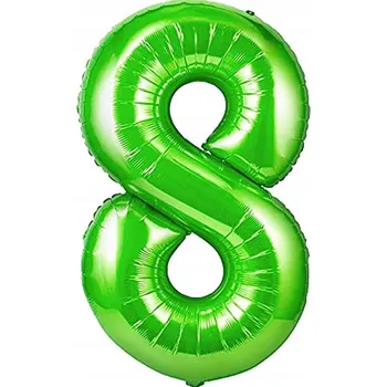 Balónek Foliový balónek Číslice Číslice 8 Zelená 100 cm