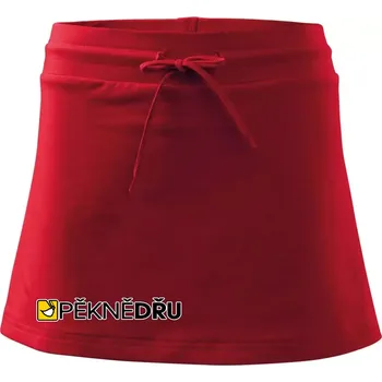 Dámská sukně Pěkně dřu lžíce - Sportovní sukně - two in one - L ( Červená )