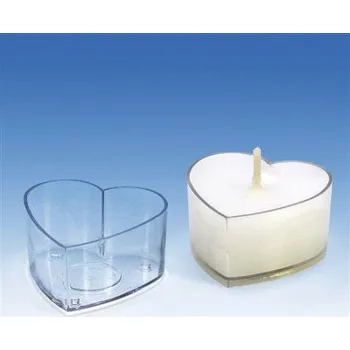 Výroba svíčky Polykarbonátová forma na čajovou svíčku srdíčko