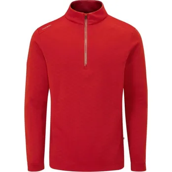 Ping Bexton half Zip fleece pánská mikina, červená pánské, M