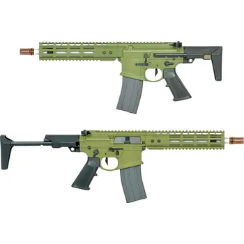 Airsoftová zbraň Double Eagle Airsoftová GBB zbraň Noveske N4 Ghetto Blaster 9" MWS Gen3, plyn blowback - Bazooka Green