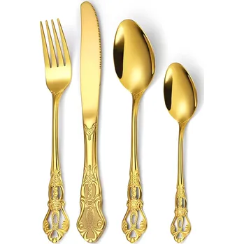 Příbor 24 dílná sada příborů SP 27321 Zlatá