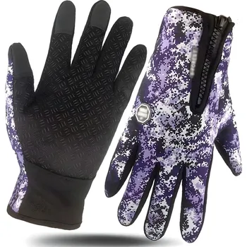 Rukavice Univerzální sportovní rukavice Fialová/Bílá