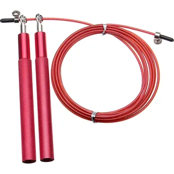 Švihadlo Profesionální rychlostní švihadlo s ocelovým lankem Červená