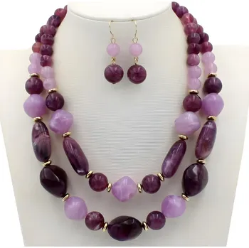 Náhrdelník IZMAEL Set CA 29130 Fialová KP29130