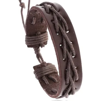 Náramek IZMAEL Pánský náramek RA 33212 Hnědá KP33212