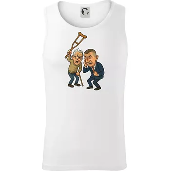 Babiš a berle - Tílko pánské Core - L ( Bílá )