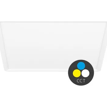 LED panel TERY LED sv. čtverec 32W,40cm,CCT,3840lm,IP40,bílý lem ECOLITE W008S-CCT/32W/BI