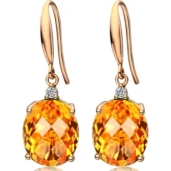 Náušnice IZMAEL Náušnice EM 23556 Zlatá/Žlutá KP23556