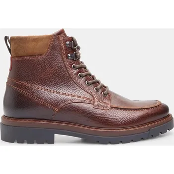 Pánská zimní obuv Baťa zimní kotníková kožená obuv pro muže hnědé, vel. 44