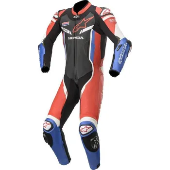 Moto kombinéza Jednodílná kombinéza GP PRO 3 HONDA kolekce, TECH-AIR kompatibilní, ALPINESTARS (černá/červená/modrá/bílá) 52