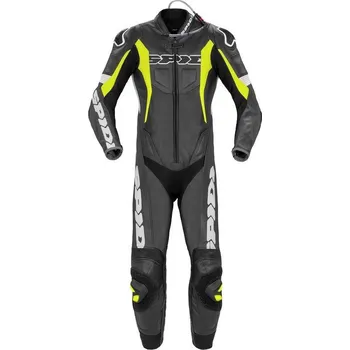 Moto kombinéza Jednodílná kombinéza SPORT WARRIOR PERFORATED PRO, SPIDI (černá/žlutá fluo/bílá) 52