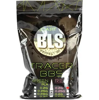 Airsoftová kulička Airsoftové kuličky nasvětlovací BLS Tracer 0,20g | 5000 ks | 1 kg - červené