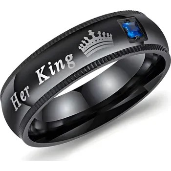 Prsten IZMAEL Prsten Her King Černá KP31832 65mm KP31832
