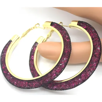 Náušnice IZMAEL Náušnice RE 3312 Tmavě Růžová KP3312