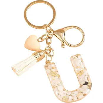 Klíčenka Abeceda U/Bílá