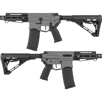 Airsoftová zbraň Zion Arms Airsoftová zbraň R&D Precision R15 mod 1 ETU Nebula, 5,5" M-lok - černá/šedá