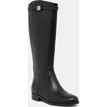 Dámská obuv Kožené kozačky Guess ZORO FLFZOR.LEA11.BLACK černá 99X, EUR 36