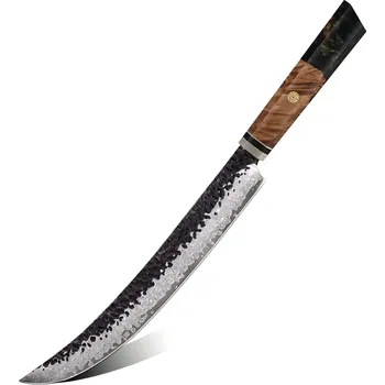 Kuchyňský nůž IZMAEL Damaškový kuchyňský nůž AI 37312 Slicer/Zelená 24.5 cm