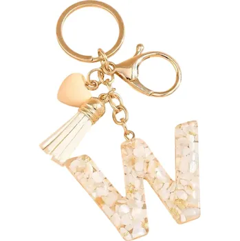 Klíčenka Abeceda W/Bílá