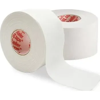 Tejpovací páska Mueller M-Tape tuhý sportovní tejpovací pásek bílý 3,8 cm x 13,7 m