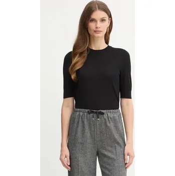 Pánské tričko Vlněné tričko BOSS Farbella 50544996 černá 99X, vel. L