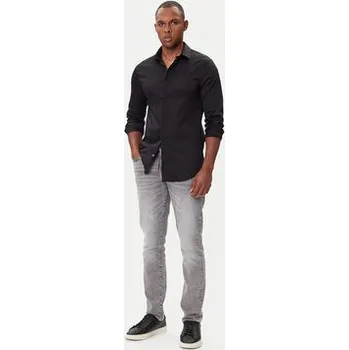 Pánská košile Armani Exchange Košile XM001867 AF10192 UC001 Černá Slim Fit XXL