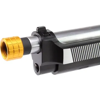 Airsoft SLONG Airsoft Adapter na tlumič pro pistole z +11 na -14mm závit (SL00115D) - zlatá krytka