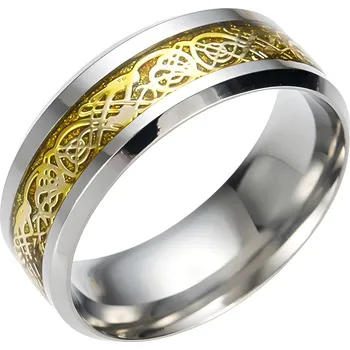 Prsten IZMAEL Prsten AD 3641 Stř./Zlatá KP3641 55mm KP3641