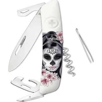 Mačeta Swiza kapesní nůž D03 Senorita white + DÁREK