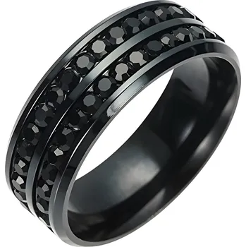 Prsten IZMAEL Prsten KE 17004 Černá KP17004 49mm KP17004