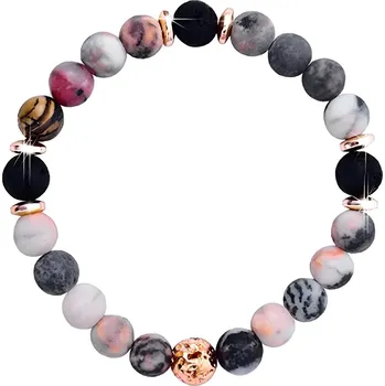 Náramek IZMAEL Náramek MI 34412 Růžová/Černá KP34412