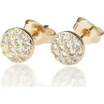 Náušnice IZMAEL Náušnice CA 21187 Zlatá/Krystálová KP21187