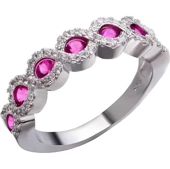Prsten IZMAEL Prsten EL 29932 Stříbrná/Růžová KP29932 57mm KP29932
