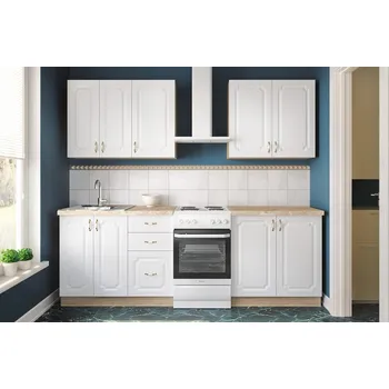 Kuchyňská linka Kuchyně BARBARA A 180 sonoma/bílá supermat