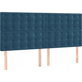 Čelo postele sametové tmavě modré 180x118cm