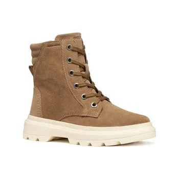 Dámské kozačky Polokozačky Geox J Kiddartah Wpf J56NDA 00022 C6014 D Hnědá 39