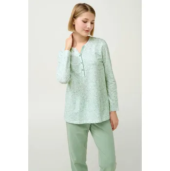 Dámské pyžamo Vamp Dámské bavlněné pyžamo s knoflíkovou légou 23261