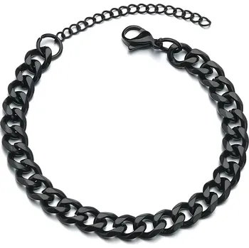 Řetízek IZMAEL Řetízek na ruku TO 34805 Černá/18+5cm/3mm KP34805