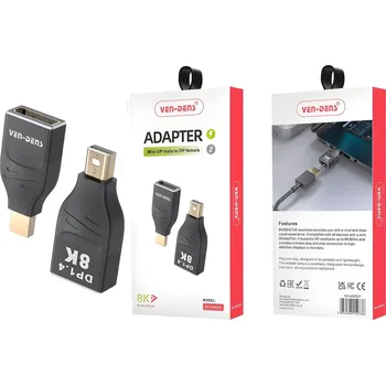 Sturdy a Durable 8K Adaptér Černá