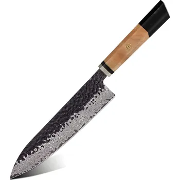 IZMAEL Damaškový kuchyňský nůž AI 37322 Chef/Černá 20.2 cm