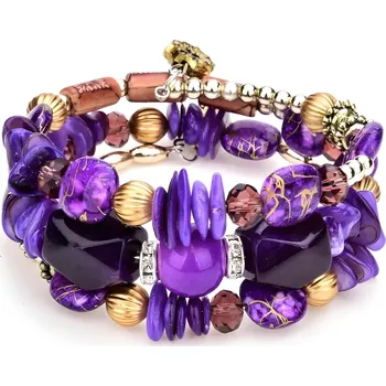 Náramek IZMAEL Náramek SP 29259 Fialová KP29259