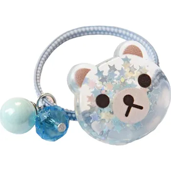 Gumička do vlasů RU 19703 Macko/Modrá