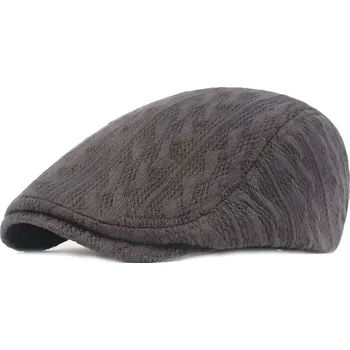 Čepice IZMAEL Pánský pletený baret Šedá